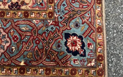 Rénovation de franges d&rsquo;un tapis Penjab