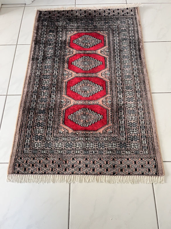 frange tapis pakistan bokhara réparée après