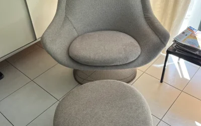 Restauration d’un fauteuil Warren Platner