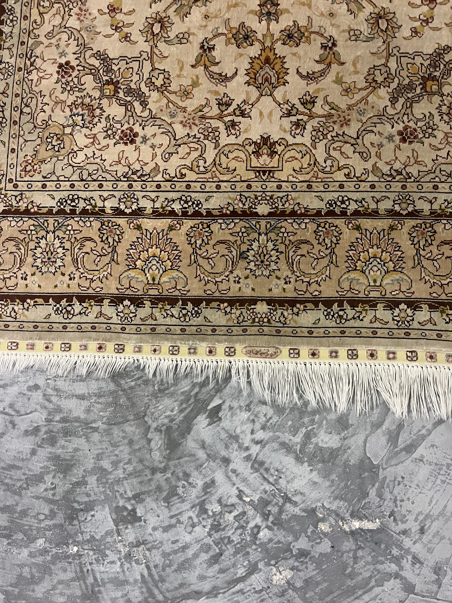 rénovation des franges de tapis