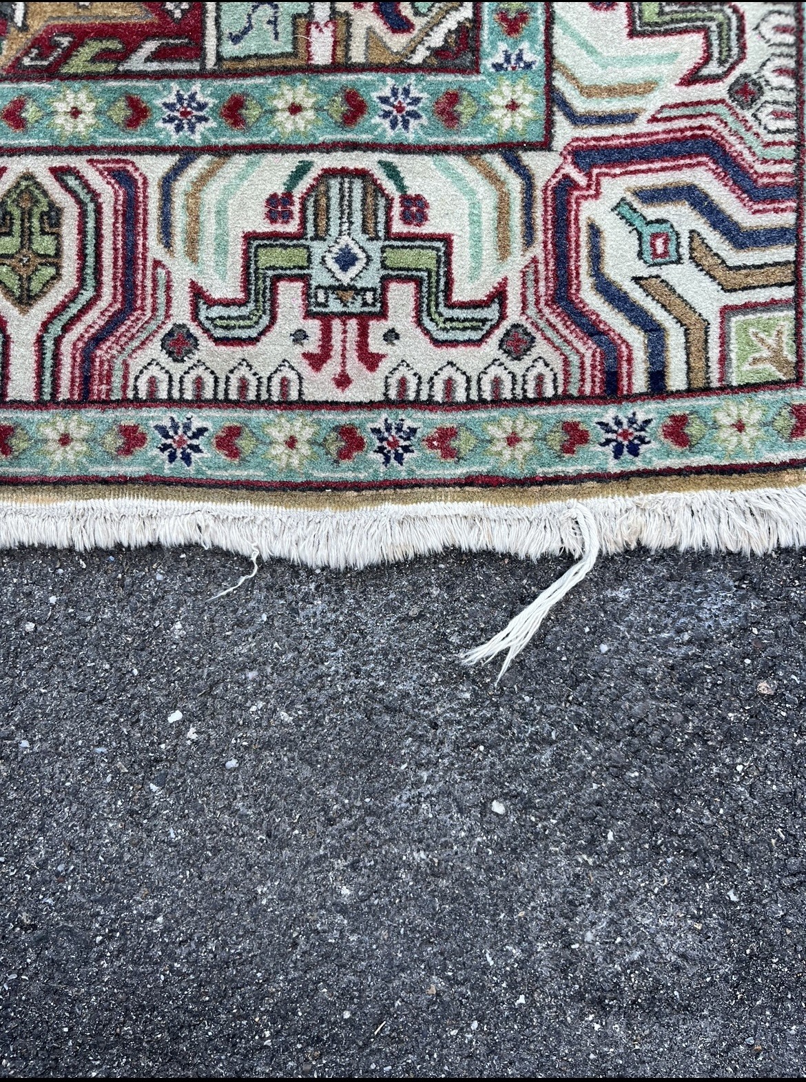rénovation des franges de tapis