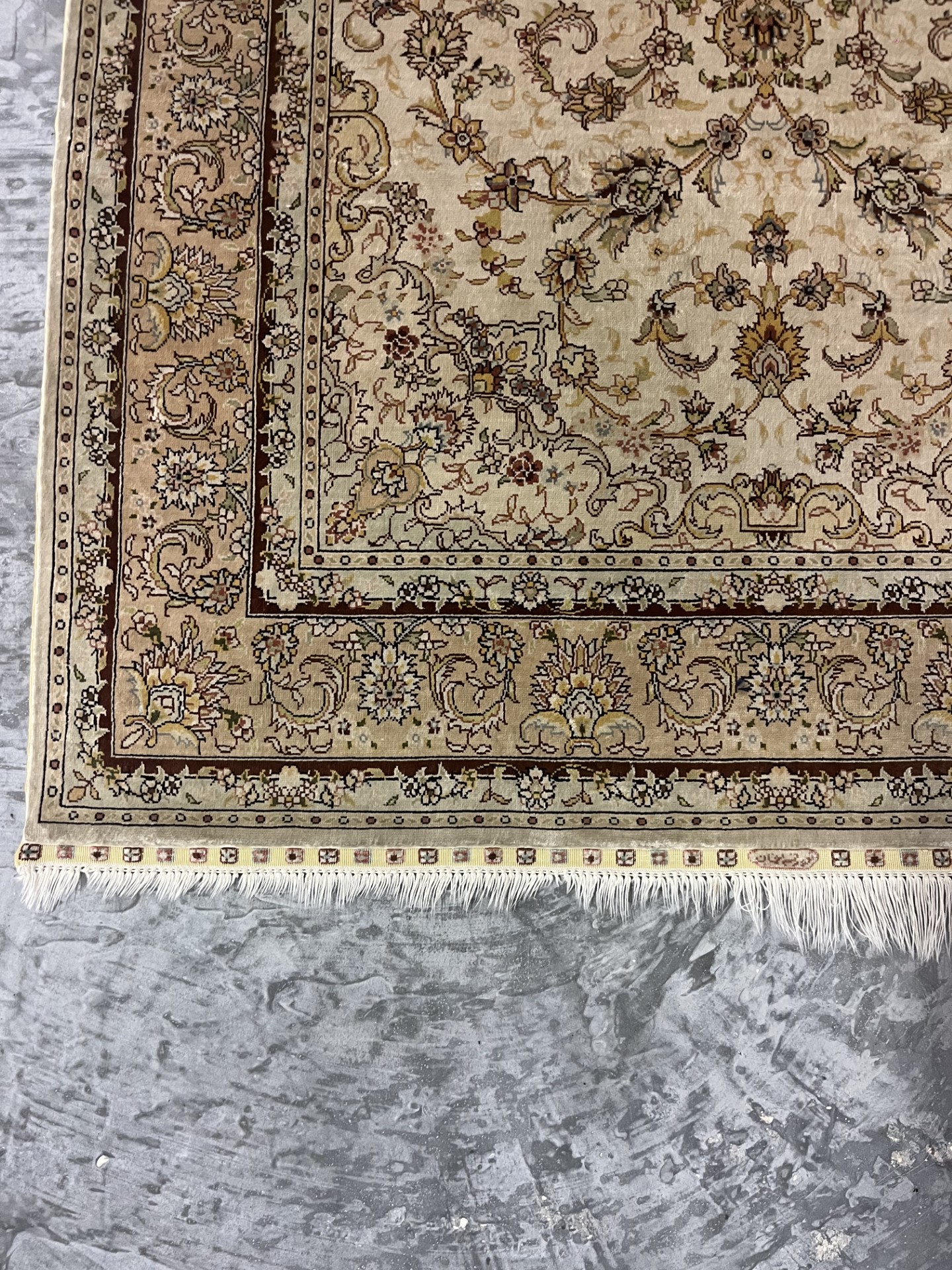 rénovation des franges de tapis